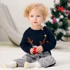 Baby body suit clothes rompers Christmas knitted infant romper reindeer long sleeve clothing bodysuits