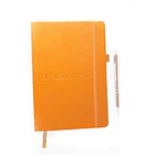 Customized Pocket Notepad PU Leather Diary Note Book Custom Elastic band Closure Hardcover Journal Notebook Planner