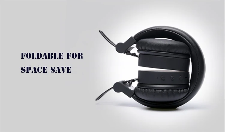 FITHEM KS916 Best Wireless Quality Big Black Bluetooth Beautiful Earphone For Girls - ANKUX.COM