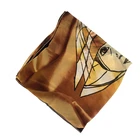 Custom Digital Print Scarf Silk Fabric Factory Sell
