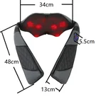 Portable blood circulation massager and vibrator back neck massager