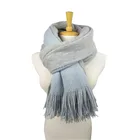 2020 new designer scarf knitted winter lady pashmina shawl