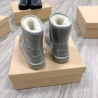 Sheepskin Waterproof Fashion Sheepskin Snow Boots Wholesale Snow Waterproof Womens Snow Winter Boots