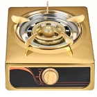 Outdoor Mini Gold Fashion Portable Popular Hot Sale Stainless Steel Table Single Burner Camping Gas Stove