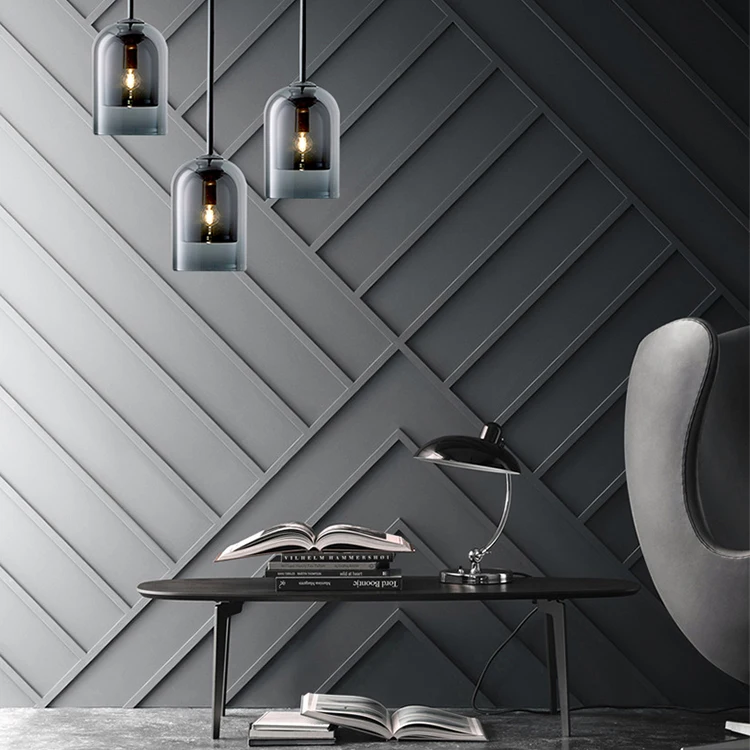 Factory sale modern style indoor use lamp shade glass E14 glass jar pendant light for hotel villa living room