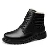 Waterproof Winter Boot Men Winter Shoes Leather Fur Warm Snow Boots Men Men Casual Shoes Leather
