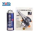 Ce refillable reusable plastic blue flame welding soldering ws-511c butane gas lighter set parts