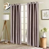 Accept customised knitted solid polyester window embossed living room curtain