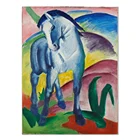 Hand Draw Canvas Picture Famous Wild Purple Blue Horse Oil Paintings