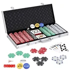 500 casino Chip texas hold'em Style Poker Chip Aluminum Case Set