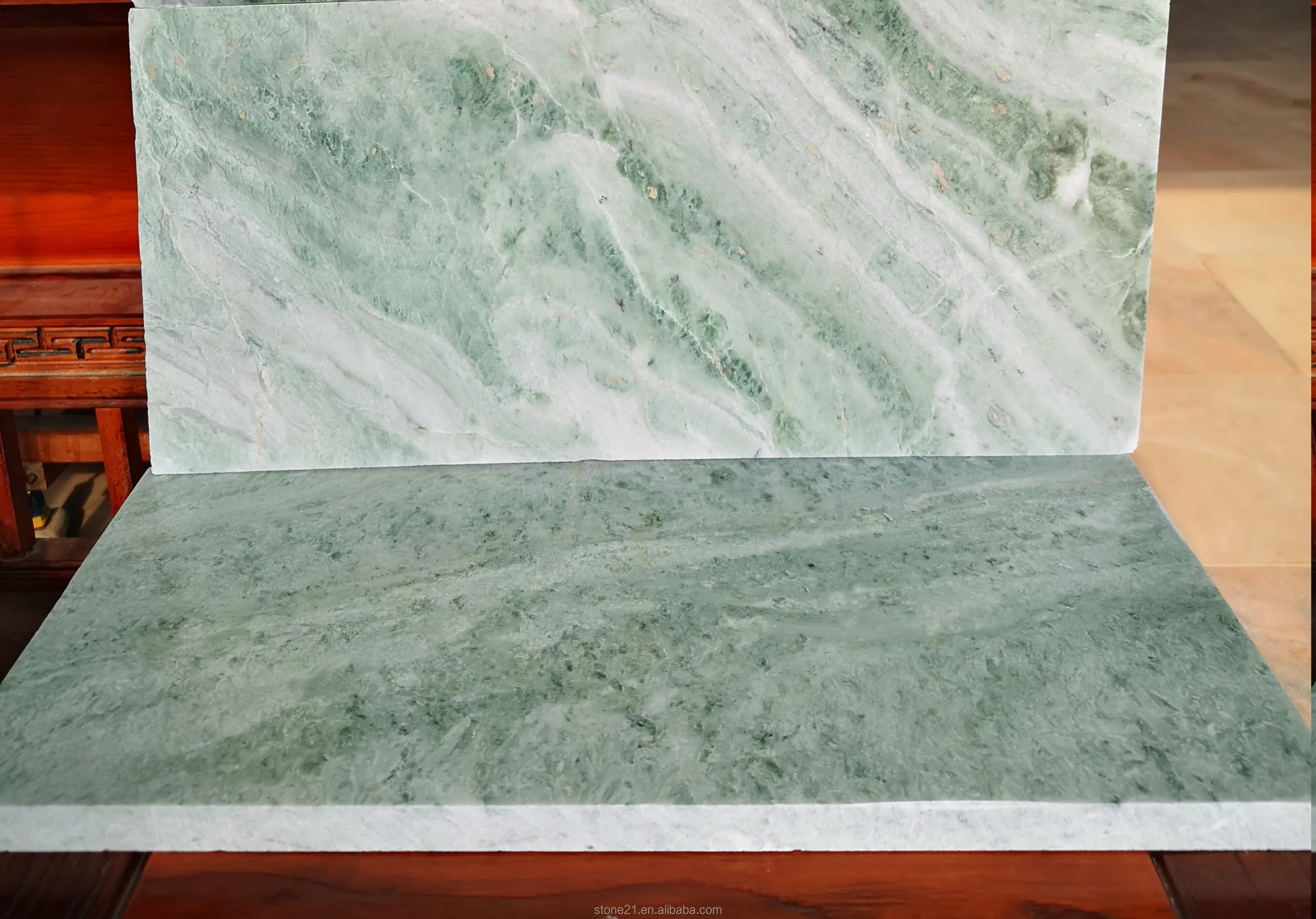 抛光绿色玛瑙大理石瓷砖 60x60cm