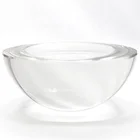 3D Laser K9 Clear Glass Engraved Crystal Half Ball Domed Decoration Dome Paperweight