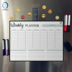 11.8-1B1 Magnetic dry erase planner chart custom printed fridge magnet weekly planner paper