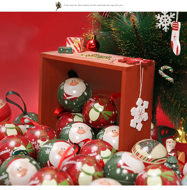 custom cute red candy gift box holiday party christmas tree