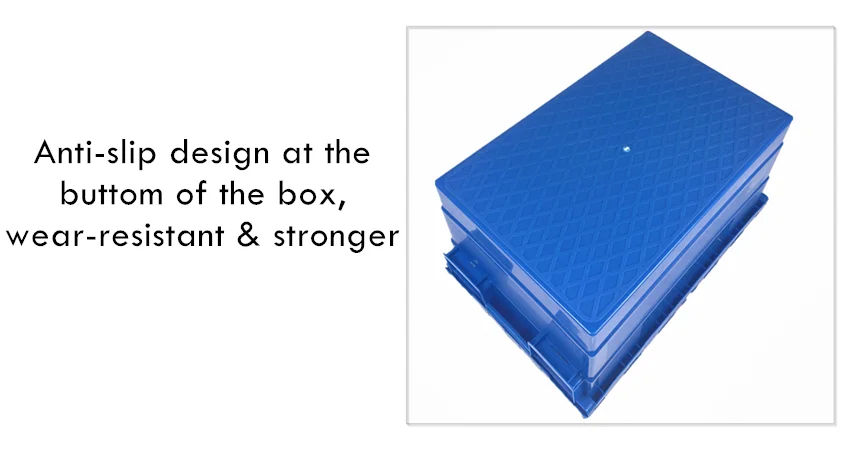 Manufacturer Wholesale Stackable Logistic Plastic Crate with Lid for Storage and Moving details