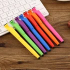 Custom Logo Multi-function Touch Screen Bracket Colorful Soft Rubber Plastic Ballpoint Pen