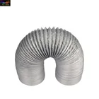 Air Conditioning Exhaust Air Fireproof Black PVC Flexible Air Duct