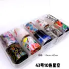 Lace Nail Flower Star Paper 10 Color Box Lace Transfer Decal Laser Aurora Decal For Nail Arts