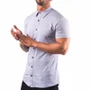 Father Son Clothing Blank Style Buttons Shirts With Polo Collar For Men Brand