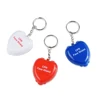 Red CPR Mask Keychain Kit Emergency CPR Face Shields with One-way Valve for First Aid or AED Training