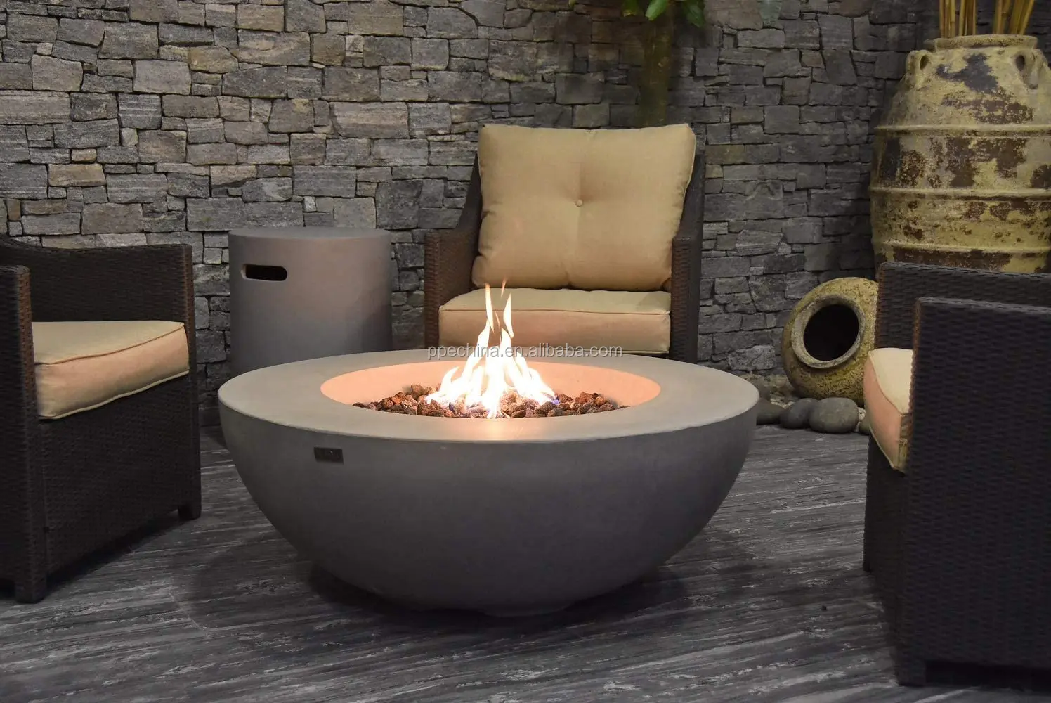 Outdoor gas stove courtyard villa gas stove Natural gas brazier table