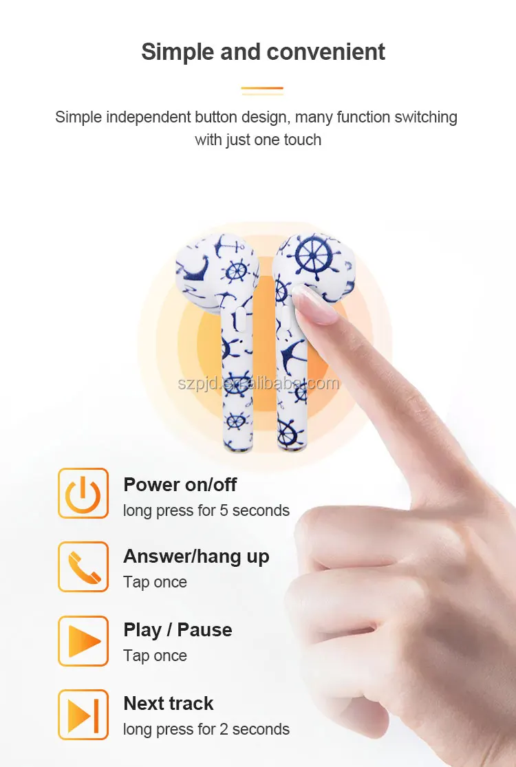 i9s tws Wireless Earphone Touch control Earbuds 3D Surround Sound and Charging case True Wireless Stereo Headphones - ANKUX.COM