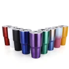 Oz Tumbler Cup Tumbler 4 Lids Low MOQ 20 Oz 30 Oz Stainless Steel Double Wall Wine Tumbler Cup With Straw For Travel