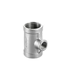 Wholesale various sizes of 316 stainless steel pip efittings tee reducer three links