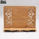 High quality folding wholesale adjustable reading bamboo book stand in bed
