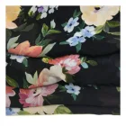 100% viscose digital printing party fancy floral dress fabric