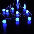 Bedroom Decoration With Led Light Chain With Plastic Ball