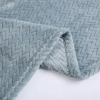 Children Bedding Blanket Stock Wholesale Gray Leave Embossed Soft Native Children Quilt Fleece Bedding Blankets