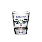 Eco-Friendly Shot Drinking Whisky Glass 1.34oz Shot Glass with Custom Decal Design for Vodka and Whisky Drinking