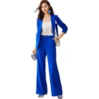 Sapphire Women Blazer Suit Fashion Two Piece Office Set Suit For Lady Long Sleeve Suits