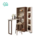 Wholesale Modern Home Furniture Wine Storage Foldable Wood Bar Counter Design