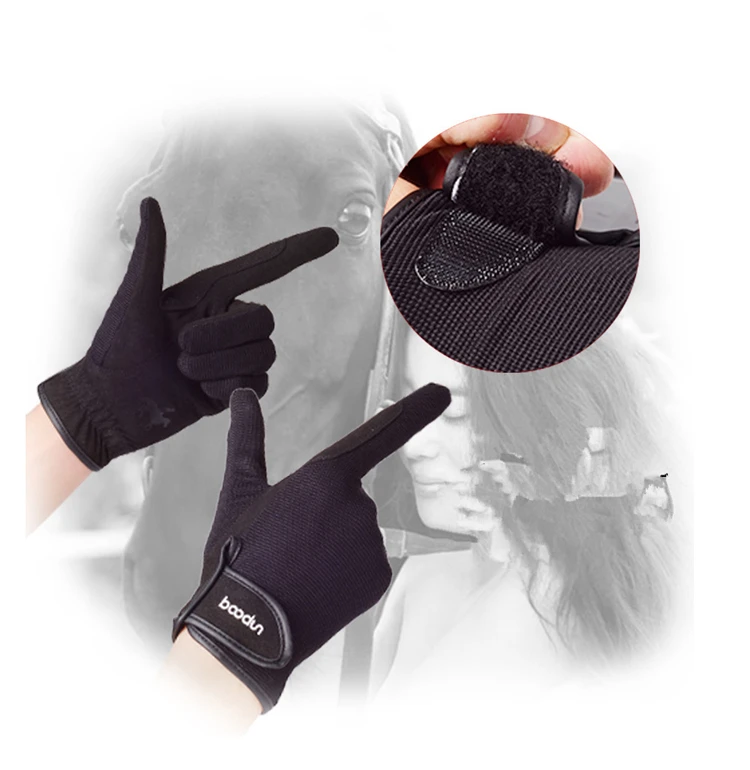 BOODUN Professional Horse Riding Gloves for Men Women Wear-resistant Antiskid Equestrian Gloves Horse Racing Gloves Equipment