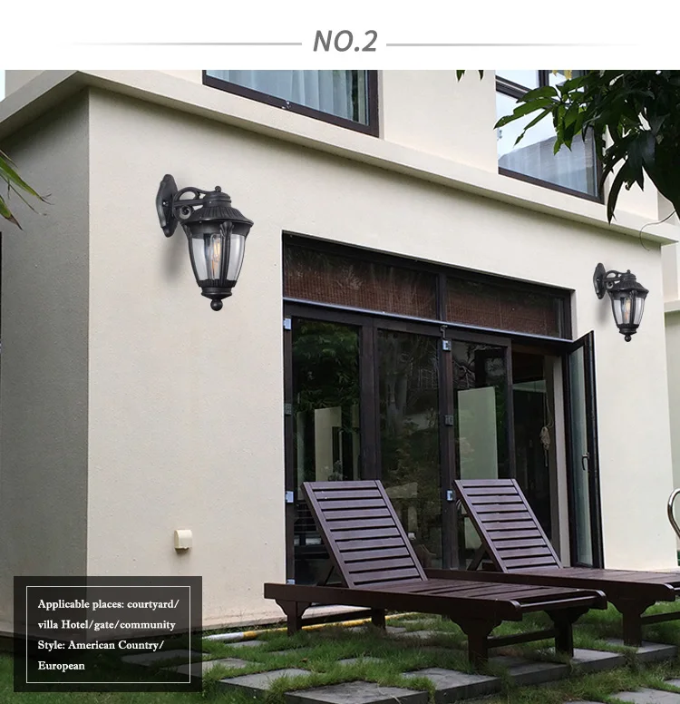 Luxury House Garden Yard Waterproof Outdoor Dust Proof External Wall Lamp