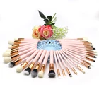 30 pcs pink premium synthetic hair cosmetic make up brush set