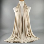 Cheap price winter heavy solid modal cotton hijab scarf women 2019