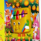 children drawing hardcover book to pastime time