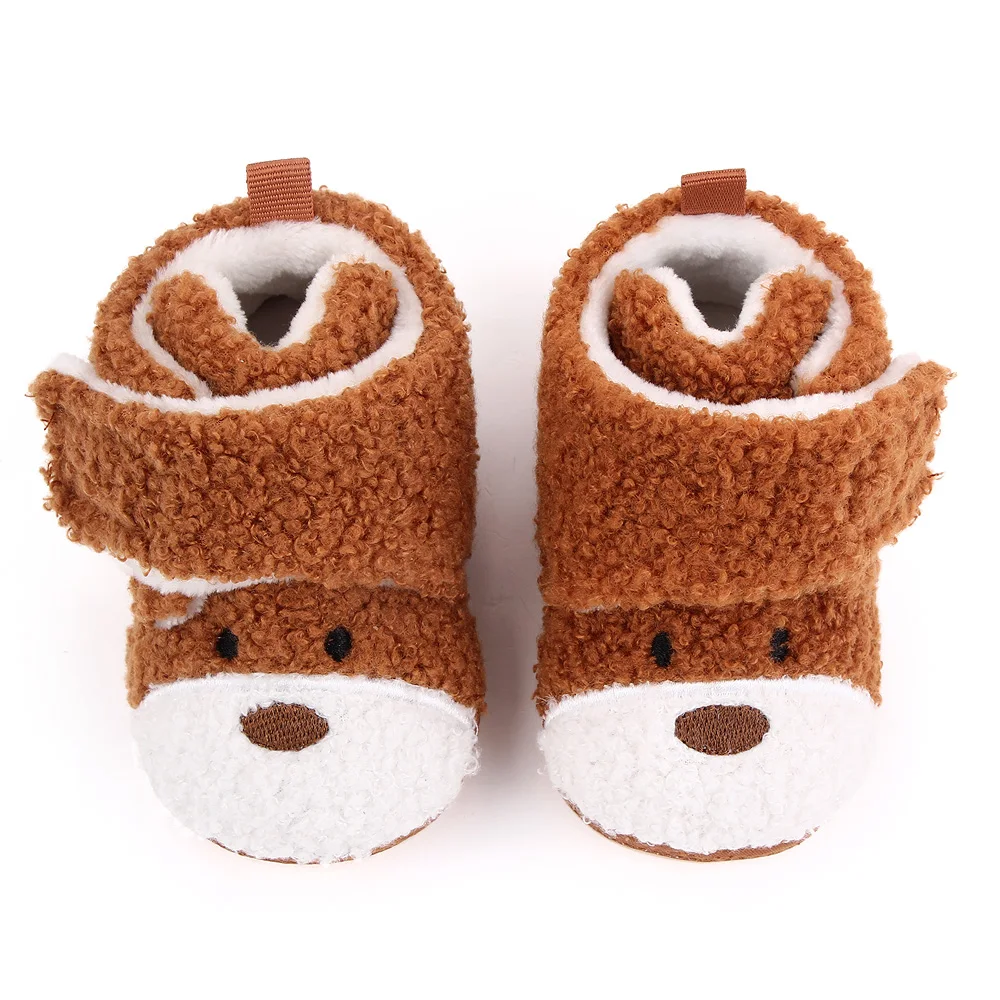 High quality cotton toddler shoes lovely cartoon warm baby shoes in winter manufacture