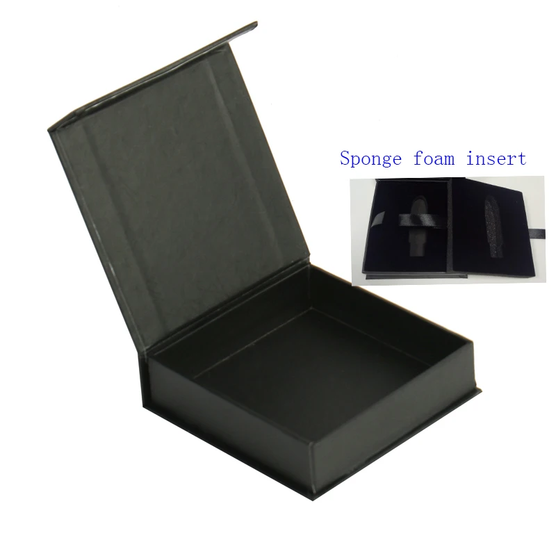 cable packaging wedding gift usb pen flash drive box with foam