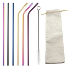 Certification barware eco-friendly stainless steel metal environmental drinking straw