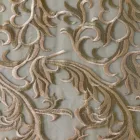 lovely wedding lace gold motif mesh embroidery For dresses and skirts