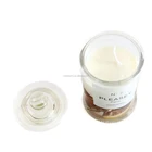 Wholesale handmade Luxury natural flower glass jar Jelly Soy wax Candle Scented candles as Gift for wedding guest
