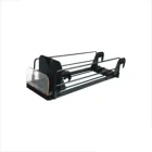 Supermarket Bottle Drink Metal Spring Loaded Shelf Pusher Roller System for Display