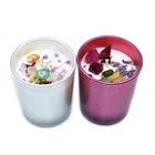 Handmade Candle Soy Scented Amethyst Crystal Candle Spiritual Growth Natural Soy Wax Scented Candle Souvenir