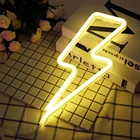 Lighting shaped small decorative led acrylic neon custom flex sign led for sale