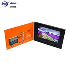 Factory supply 7inch handmade custom video greeting card for marketing ,advertising