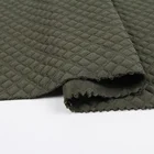 China supplier textiles solid dyed polyester jacquard scuba fabric for garment